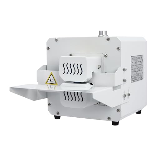 Bag Sealer, Commercial Automatic Food Plastic Bag Heat Sealing Machine With Adjustable Temperature 32-392°F, 110V 80W Portable Compact Heat Sealer Machine With Support Plate For Home Use (White)