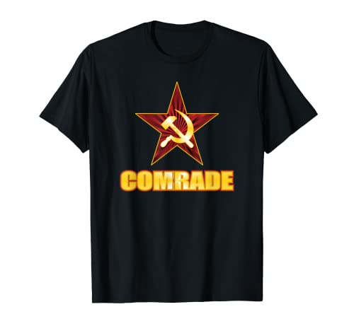 Camiseta de la Unión Soviética Propaganda Star Hammer Sickle Camarada Camiseta