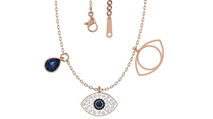 Glamlife Evil Eye Pendant for Womens, Anti Tarnish Pendant for Women, Pendant With Rose Gold Plated Stainless Steel Chain Pendant Necklace for Women (B0B7JTZ4HL) Amazon Price History, Amazon Price Tracker