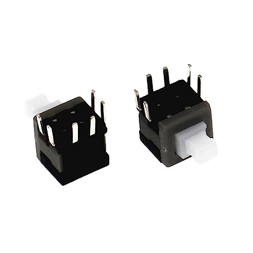 Interruptor de botón táctil 5.8x5.8mm con bloqueo estable de 3 pines planos para electrónica 7