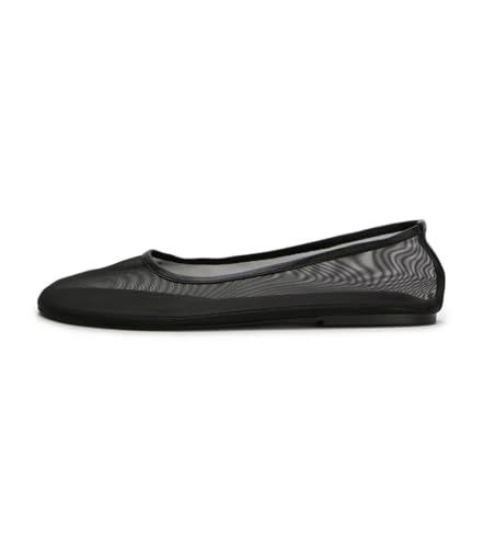 Mesh Ballet Flats Shoes for Women Round Toe Slip on Ballerina Casual Work Flats Low Heel Comfortable Soft