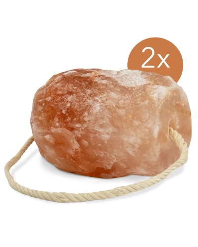 Salzleckstein Bergkristall für Tiere, 2 Stück, 6 kg