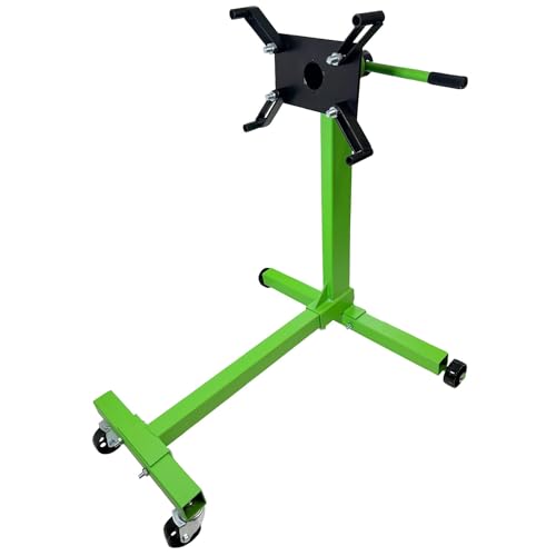 Image of Heavy Duty Engine Gearbox Transmission Stand Swivel Rotating Support 450kgs