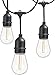 Newhouse Lighting Outdoor String Lights with Hanging Sockets | Weatherproof Technology | Incandescent | Heavy Duty 48-foot Cord | 18 Lights Bulbs Included (3 Free Replacement!)