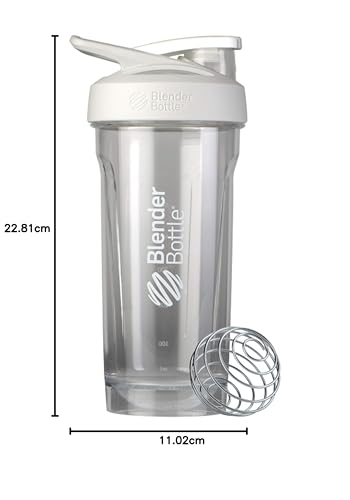Image of BlenderBottle Strada Tritan Shaker Bottle with Locking Lid, 28-Ounce, White