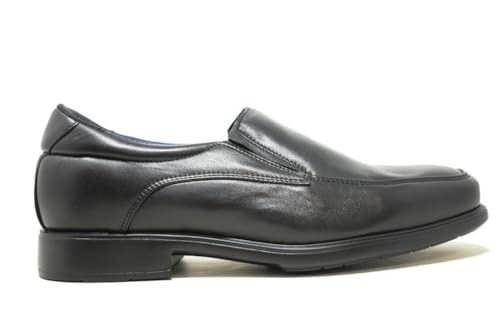 Tolino A7712 SENATOR, Zapato Mocasin de Piel Ancho Especial (45 EU, Negro)