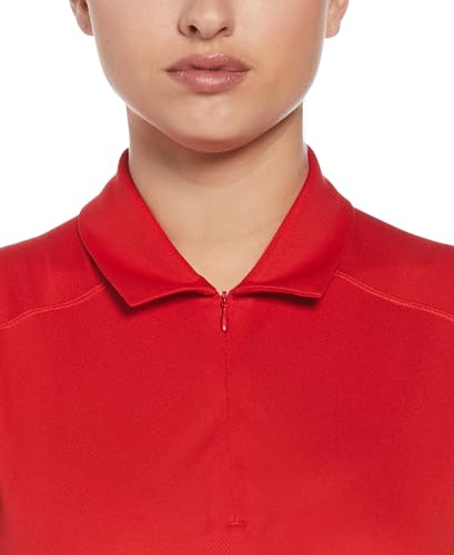 Image of PGA Tour Women's Airflux Sleeveless Quarter Zip Golf Polo Shirt Moisture-Wicking Fabric