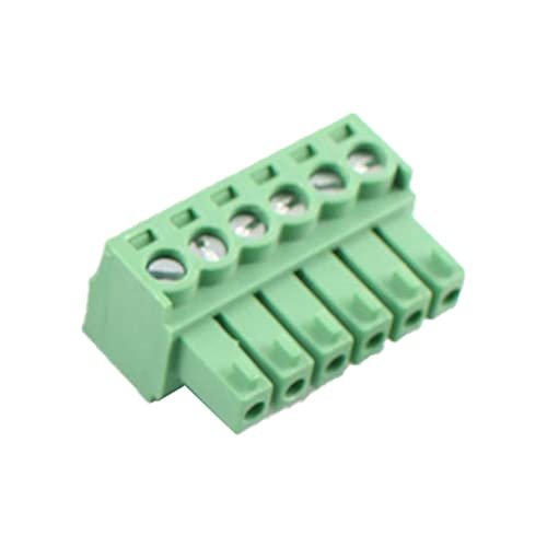 Bloque de terminales enchufable verde de 3,5 mm para PCB con tornillo 7