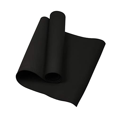Sierpien ヨガマット 折りたたみ トレーニングマット 4mm エクササイズマット フィットネス ピラティス ヨガマット 収束バンド付き ピラティス ストレッチ 体幹トレーニング 筋トレ 軽量 耐久性 滑り止め 持ち運び 収納簡単 (ブラック)