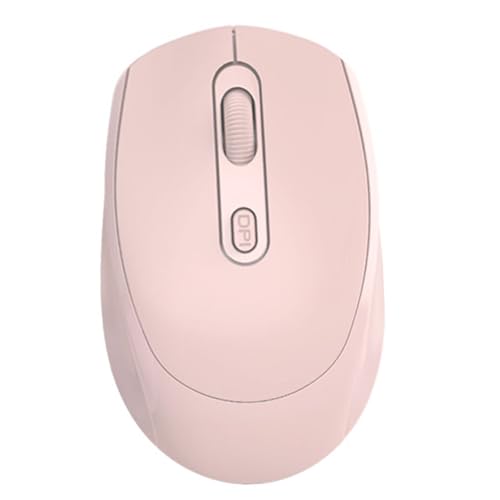 Ratón ergonómico vertical de 2,4 GHz Elprico color rosa para oficina y portátil