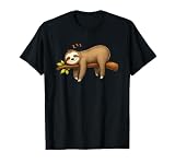 Sleeping Sloth for Pajama Pjs Men Women Funny Pajamas T-Shirt