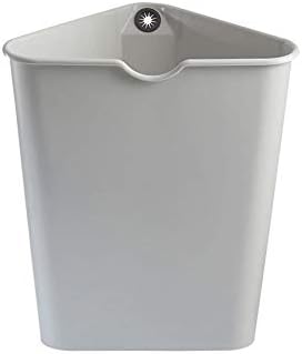 Trash Can Hflove Triangle Kitchen Plastic Corner Kitchen Trash Bin (Grey)