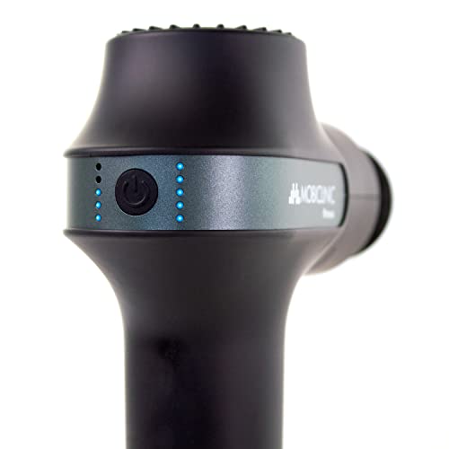 Mobiclinic-Pistola-de-Masaje-Muscular-Marca-Espanola-Pistola-para-dar-masajes-6-cabezales-diferentes-Masajeador-de-Musculos-de-Tejido-Profundo-6-Niveles-de-intensidad-regulables-Gris