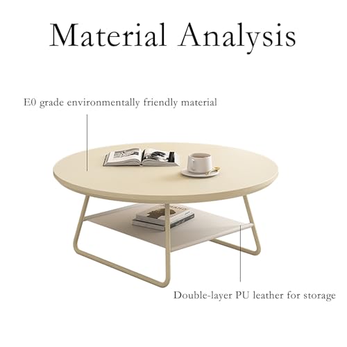 Table basse ronde pour petits espaces : optimisez votre salon - 5