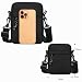 Imagen de ANPTER Bandoleras Hombre Bolso Hombre Pequeño Mariconeras Crossbody Unisex Shoulder Bag con Banda Reflectante de Seguridad para Deportes