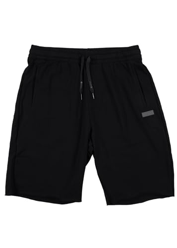 Short de survêtement Ethika Imperial en molleton noir avec bords francs