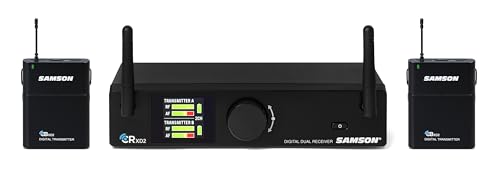 Image of SAMSON Concert XD2 Dual Presentation Wireless Microphone System Lavaliere