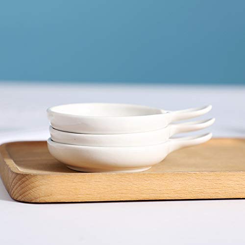 Super Cute Cartoon Ceramic Sauce Dishes Set, Mini Dipping Condiment Dish, Sushi Soy Seasoning Plates, Round Bowl Serving Dish For Kitchen Home, Bear Rabbit Squirrel Assorted (Set Of 3) #TOP3