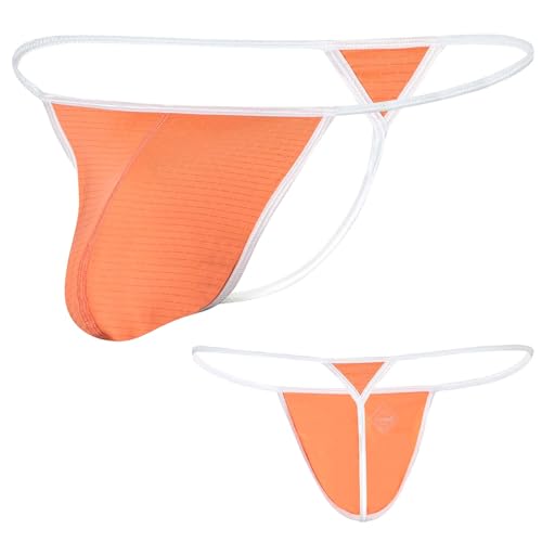 Mens Thongs Underwear Sexy Comfort G-string Breathable with Large Tension, Soft Bulge Enhancing, Size Fit