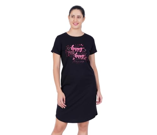 Image of Women's Cotton Knee Length Night Gown