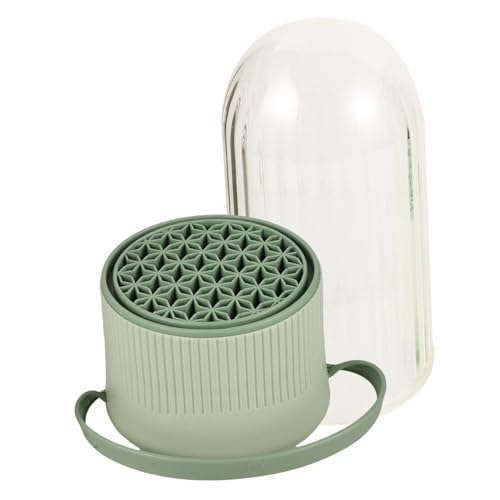 OUNONA Makeup Tools Cleaning Box Brush Cleaner for Women Makeup Brush Sponge Holder Cleaning Box Portable