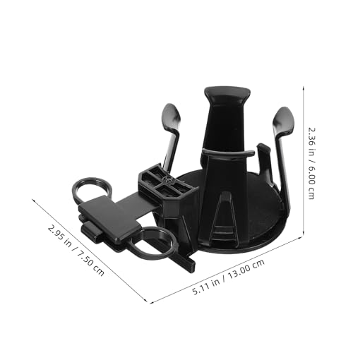 Portavasos para carro con clip ajustable color negro miniatura 3