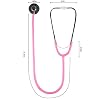 MorTime Dual Head Stethoscope, Real Working Stethoscope for Kids Cosplay, Educational Equipment, Pink (1 pc)
