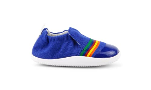Bobux Xplorer Scamp - Rouleurs et premiers pas - Chaussures de sport Bobux en coton, Blueberry Red Rainbow, 20 EU Cover