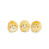 ZippyPaws - Food Miniz, Stuffed Squeaker Dog Toy and Replacement for Interactive Burrows - 3 Pack Popcorns