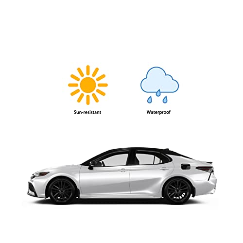 Cke For Toyota Camry 2023 2022 2021 2020 2019 2018 Accessories Car Fuel Tank Cover Trim Oil Gas Cap Exterior Decoration Sticker - Glossy Black #TOP3