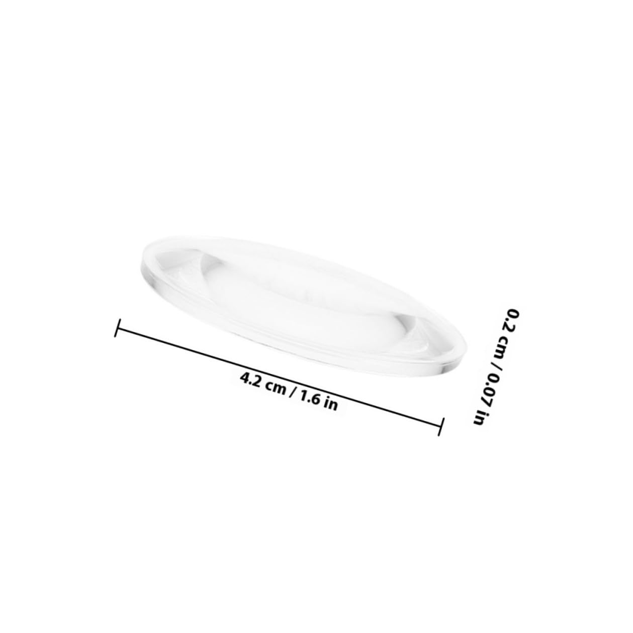 Double Convex Lens 10Pcs Acrylic Optical Lens for Physics Teaching