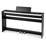 DREAMADE Digitalpiano mit 88 Tasten, elektrisches Klavier mit MIDI, Pedalen & Notenständer...