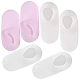 LOORGVEL 3 Paare Silikon Fußmaske Feuchtigkeitsspendende Socken für Pediküre und Fußpflege...
