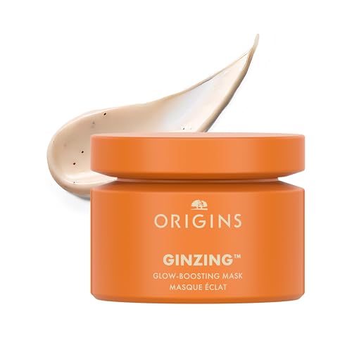 Origins GinZing Glow-Boosting Face Mask | Visibly Brightens Skin Now & Over Time | With Vitamin C & Caffeine from Coffee Beans, 2.5 Fl Oz