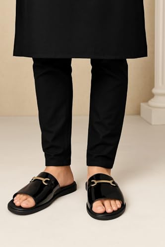 Image of HEALTH FIT Extra Soft Comfortable Traditional Ethnic Chappal /Slippers Wedding & Festive Sliders for Gents /Boys Lightweight flexible TPR sole & Easy-to-wear slip-on design cushioned for Men HF7017