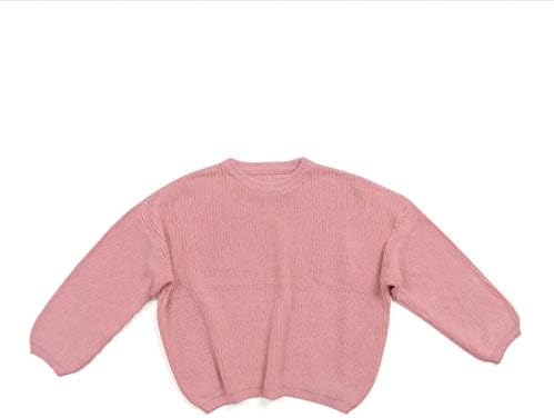 N /C Toddler Baby Boy Girl Long Sleeve Crewneck Sweater Knit Warm Pullover Sweaters Thick Fall Winter Outfits