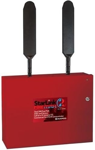 SLE-MAX2-CFB Commercial Fire Alarm Communicator, Dual Antenna, Red