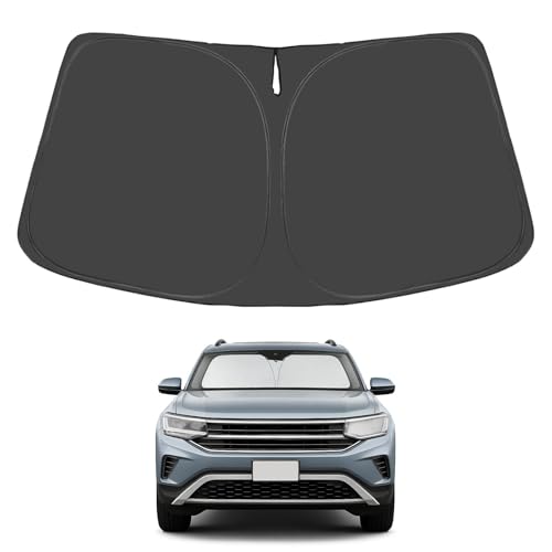Image of Proadsy 2026 Upgrade Windshield Sunshade Custom for 2018-2024 Volkswagen Atlas Block Sun & UV Foldable Front Window Car Shade Protector Prime Accessories