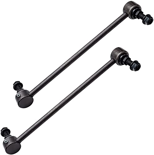 Image of Detroit Axle - Front End Suspension Kit for 2008-2010 Dodge Grand Caravan Chrysler Town & Country, 2009-2011 VW Routan, Control Arms w /Ball Joint Sway Bars Tie Rods Boots Wheel Lug Nuts Replacement