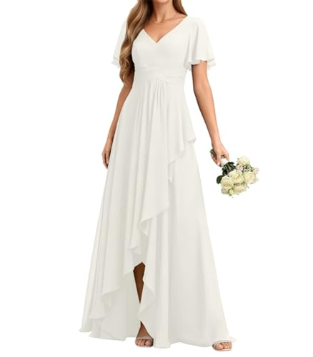 Robe demoiselle d'honneur maxi fente soirée longue ZMAH381