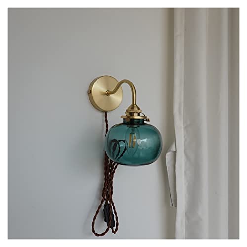 Applique murale moderne boule de verre : lumière douce sans éblouir