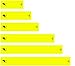 White Water Archery Solid Yellow Fluorescent Neon Elk Silhouette Arrow Wraps Choose Length Width (9, 1)