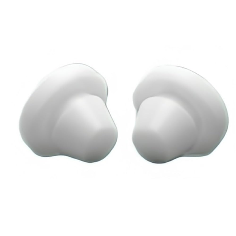 50pcs Flexible Silicone Rubber Plugs, White Anti Collision Seismic Mute Panel Round Plug Tapered Stoppers(060)