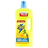 Flash Multipurpose Floor Liquid Cleaner Crisp Lemon 2L, Up To 100% Dirt And Grease Removal