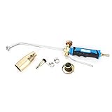 Ruspela Soplete Gas Butano, Quemador de Soplete de Gas de Petróleo Líquido de Grado Industrial Antorcha de Control de Malezas 35Mm Soplete Fontanero(Disparador de Válvula)