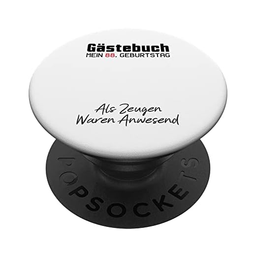 Gästebuch Mein 88. Geburtstag Libro de visitas Firma PopSockets PopGrip Intercambiable