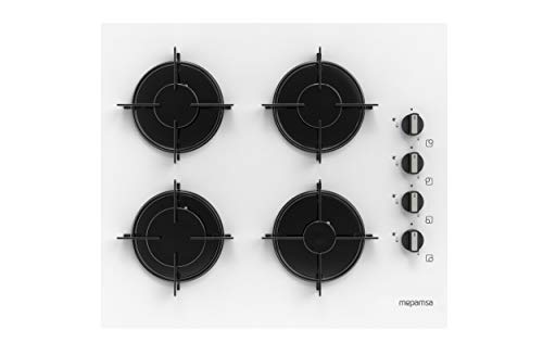 Mepamsa gaplaat MH 604 4G WH E E, 1750 W, gehard glas, wit