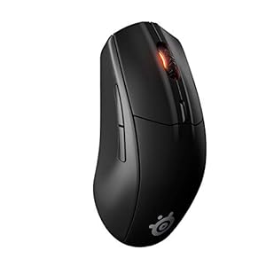 SteelSeries Rival 3 Wireless Gaming Mouse – 400+ Hour Battery Life – Dual Wireless 2.4 GHz and Bluetooth 5.0-60 Million Clicks – 18,000 CPI TrueMove Air Optical Sensor (62521) (Renewed)