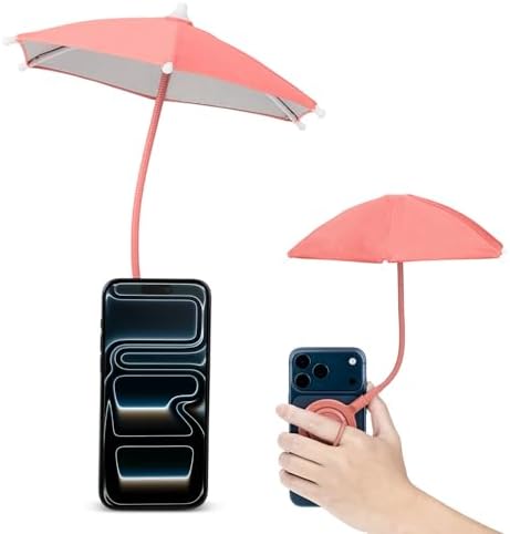 Kiorafoto Phone Umbrella for Sun, Magnetic Cellphone SunShade Shi...
