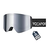 VOZAPOW Ski Goggles Anti-Fog with HD Lens, UV Protection, Magnetic Lens, OTG...